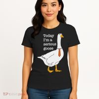 Today IM A Serious Goose Silly Goose Women's T-Shirt thumb 4