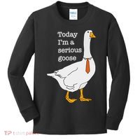 Today IM A Serious Goose Silly Goose Kids Long Sleeve Shirt thumb 0