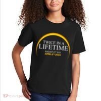 Twice In A Lifetime Total Solar Eclipse April 8 2024 Kids T-Shirt thumb 2