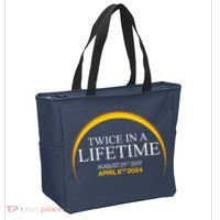 Twice In A Lifetime Total Solar Eclipse April 8 2024 Tote Bag thumb 2