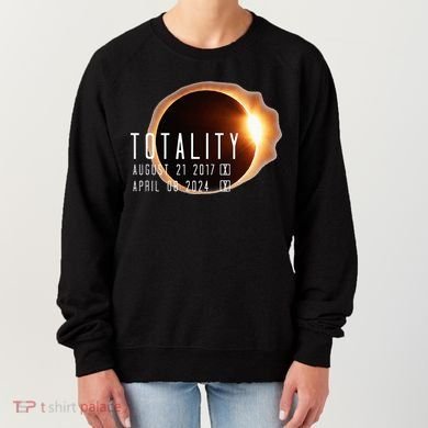 Twice in a Lifetime Totality Solar Eclipse 2017 & 2024 Women's Sweatshirt