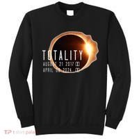 Twice in a Lifetime Totality Solar Eclipse 2017 & 2024 Sweatshirt thumb 0
