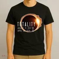 Twice in a Lifetime Totality Solar Eclipse 2017 & 2024 T-Shirt thumb 3