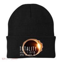 Twice in a Lifetime Totality Solar Eclipse 2017 & 2024 Beanie thumb 0