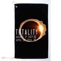Twice in a Lifetime Totality Solar Eclipse 2017 & 2024 Golf Towel thumb 0