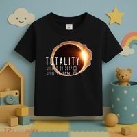 Twice in a Lifetime Totality Solar Eclipse 2017 & 2024 Toddler T-Shirt thumb 3