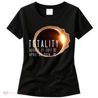 Twice in a Lifetime Totality Solar Eclipse 2017 & 2024 Women's T-Shirt thumb 0