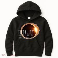 Twice in a Lifetime Totality Solar Eclipse 2017 & 2024 Kids Hoodie thumb 0