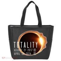 Twice in a Lifetime Totality Solar Eclipse 2017 & 2024 Tote Bag thumb 0