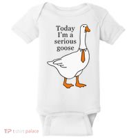 Today IM A Serious Goose Baby Bodysuit thumb 0