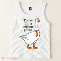 Today IM A Serious Goose Tank Top thumb 2