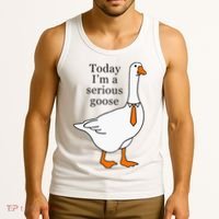 Today IM A Serious Goose Tank Top thumb 3