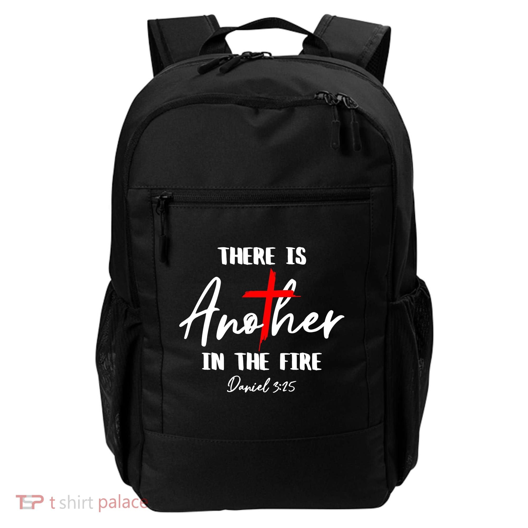 There Is Another In The Fire Christian Religious Backpack