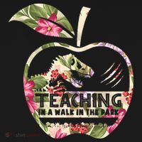 Teaching Is A Walk In The Park Funny Teacher Dinosaur Women's Hoodie thumb 2