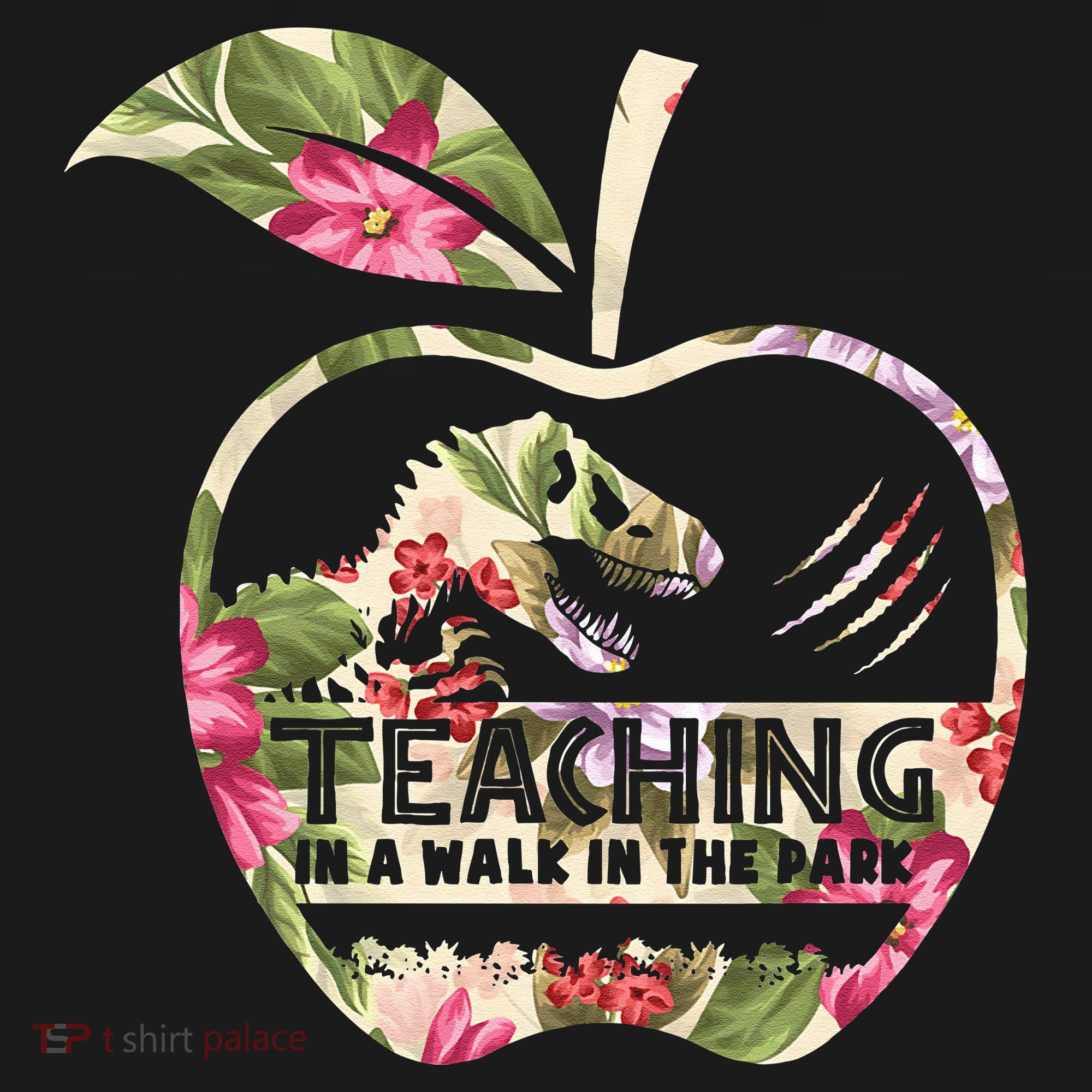 Teaching Is A Walk In The Park Funny Teacher Dinosaur Women's Tank Top