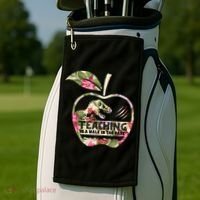 Teaching Is A Walk In The Park Funny Teacher Dinosaur Golf Towel thumb 2