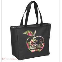 Teaching Is A Walk In The Park Funny Teacher Dinosaur Tote Bag thumb 2