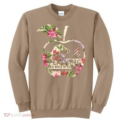 Teaching Is A Walk In The Park Funny Teacher Dinosaur Sweatshirt