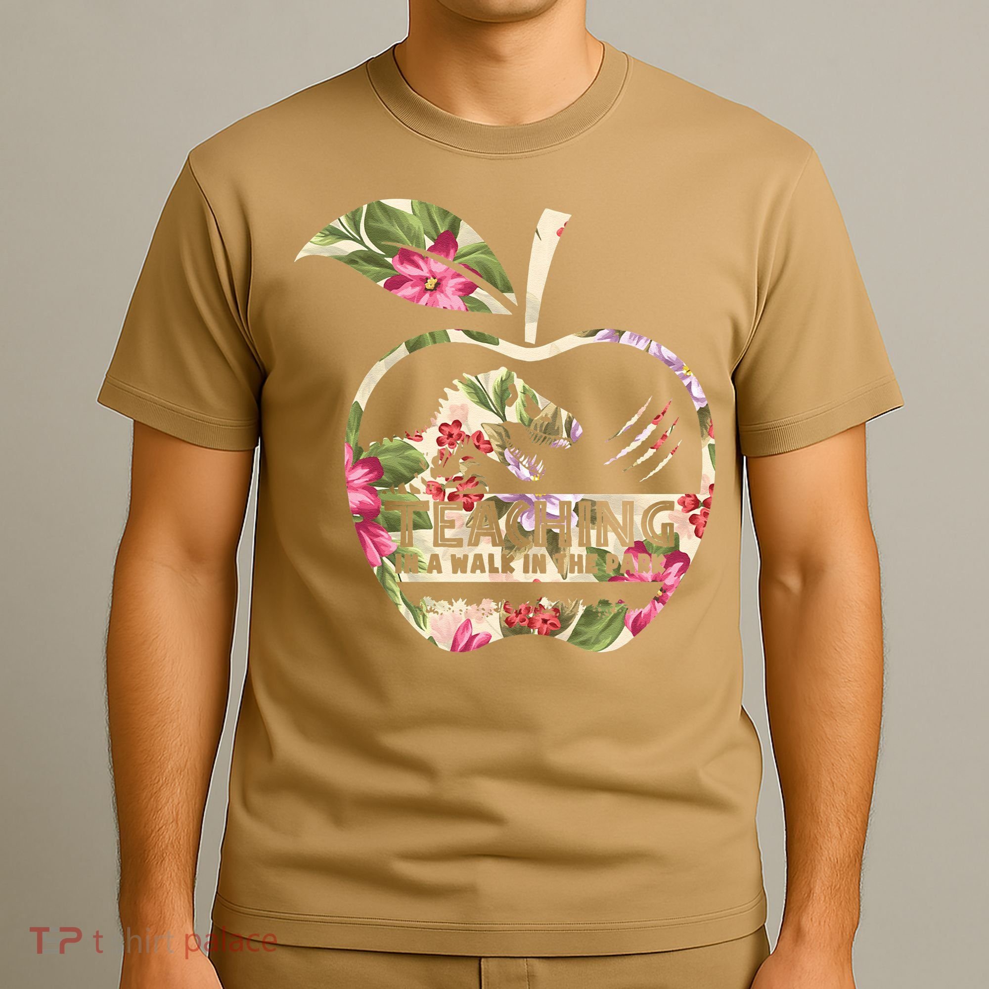Teaching Is A Walk In The Park Funny Teacher Dinosaur T-Shirt