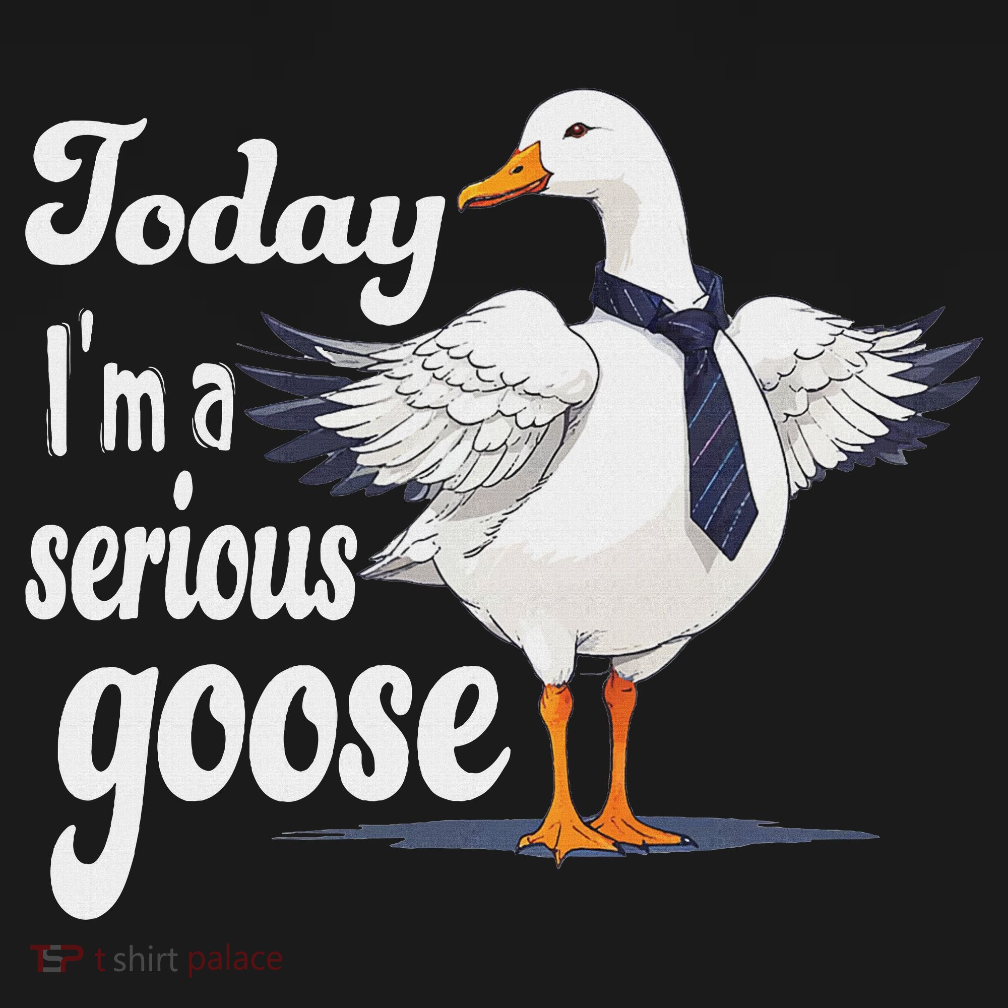 Today I'm A Serious Goose Silly Goose Cute Funny. T-Shirt