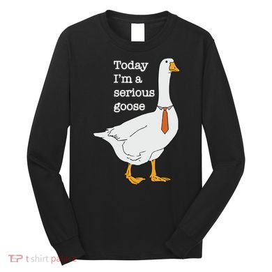 Today Im A Serious Goose Silly Goose Long Sleeve Shirt