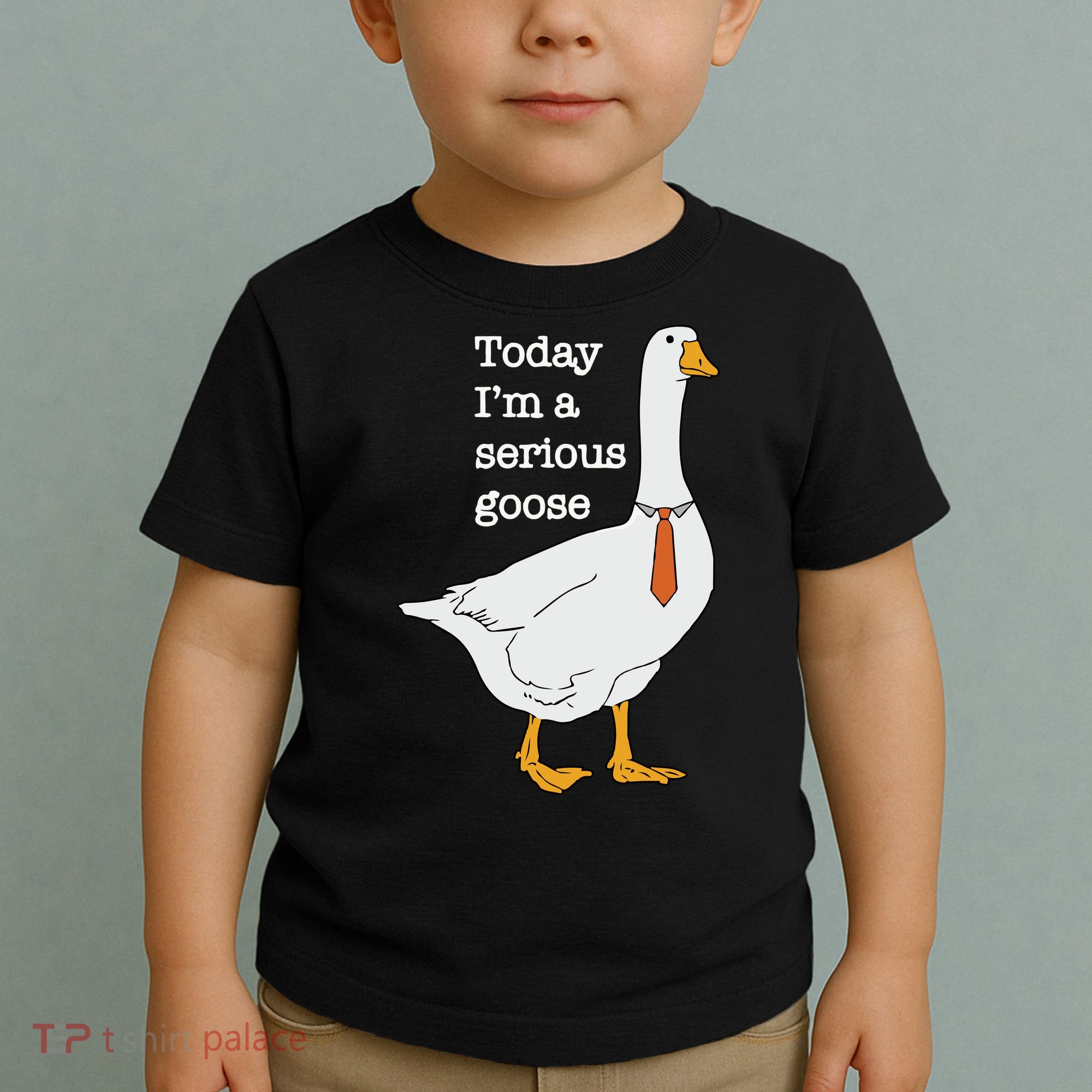 Today Im A Serious Goose Silly Goose Toddler T-Shirt