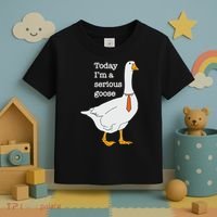 Today Im A Serious Goose Silly Goose Toddler T-Shirt thumb 3