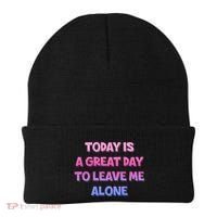 Today Is A Great Day To Leave Me Alone Beanie thumb 0