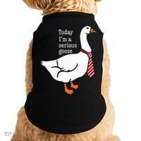 Today IM A Serious Goose Funny Cute Goose Doggie Tank thumb 0