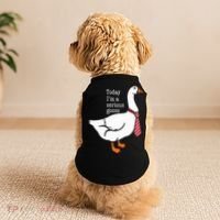 Today IM A Serious Goose Funny Cute Goose Doggie Tank thumb 2
