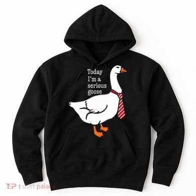 Today IM A Serious Goose Funny Cute Goose Hoodie