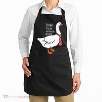 Today IM A Serious Goose Funny Cute Goose Apron thumb 2