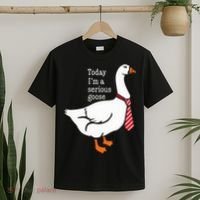 Today IM A Serious Goose Funny Cute Goose T-Shirt thumb 2