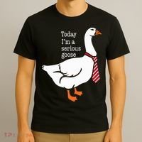 Today IM A Serious Goose Funny Cute Goose T-Shirt thumb 3