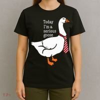 Today IM A Serious Goose Funny Cute Goose T-Shirt thumb 4