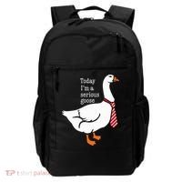 Today IM A Serious Goose Funny Cute Goose Backpack thumb 0