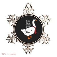 Today IM A Serious Goose Funny Cute Goose Ornament thumb 0
