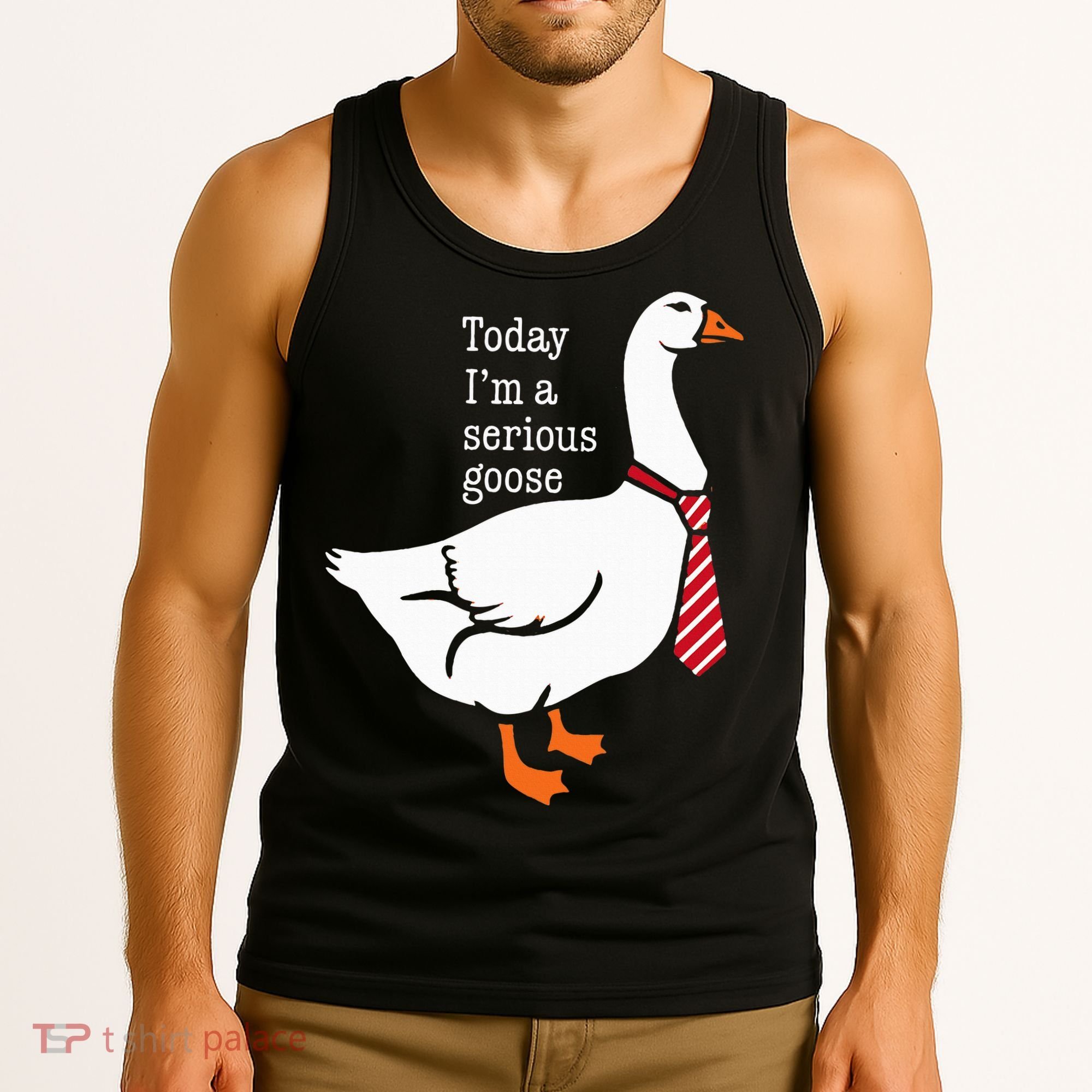 Today IM A Serious Goose Funny Cute Goose Tank Top