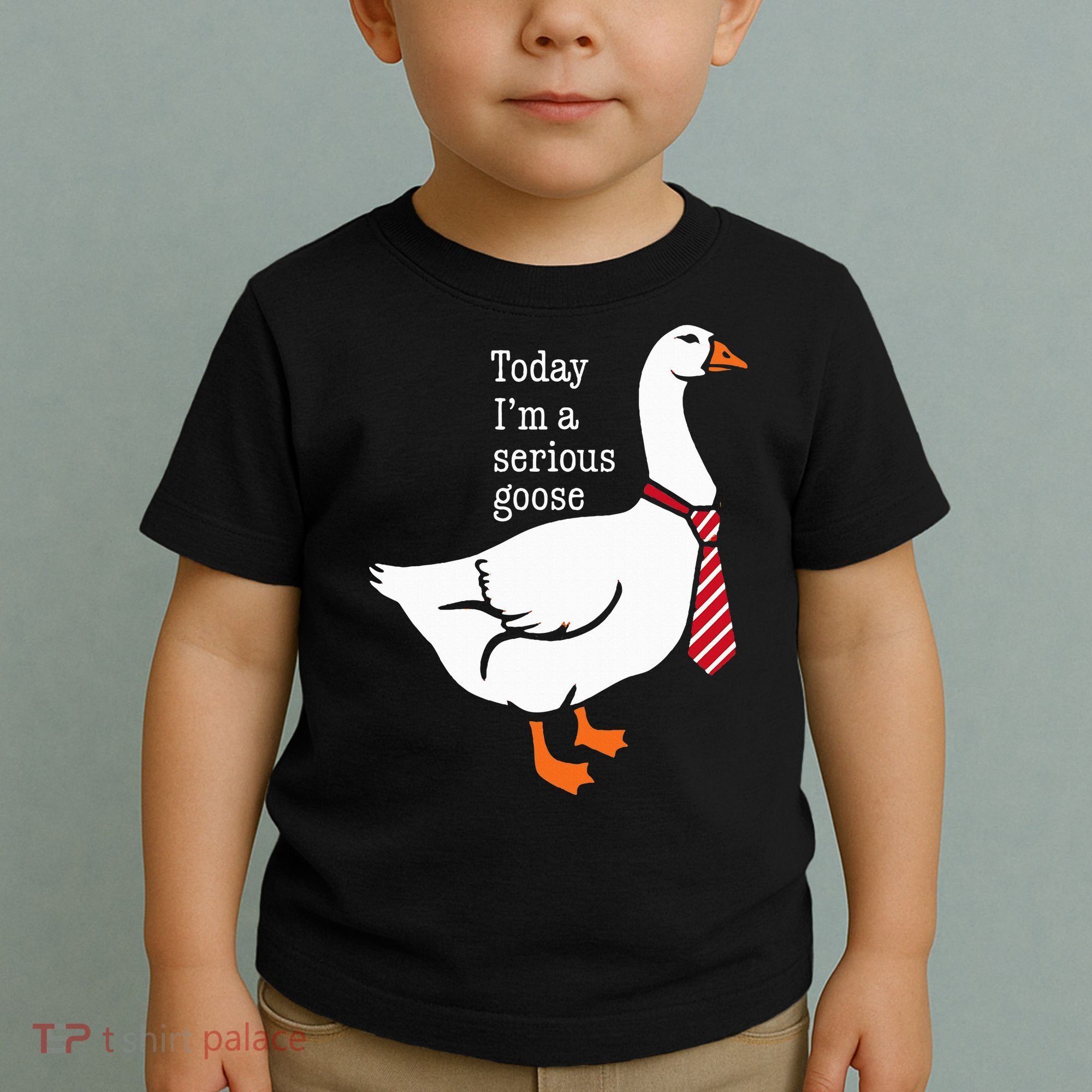 Today IM A Serious Goose Funny Cute Goose Toddler T-Shirt