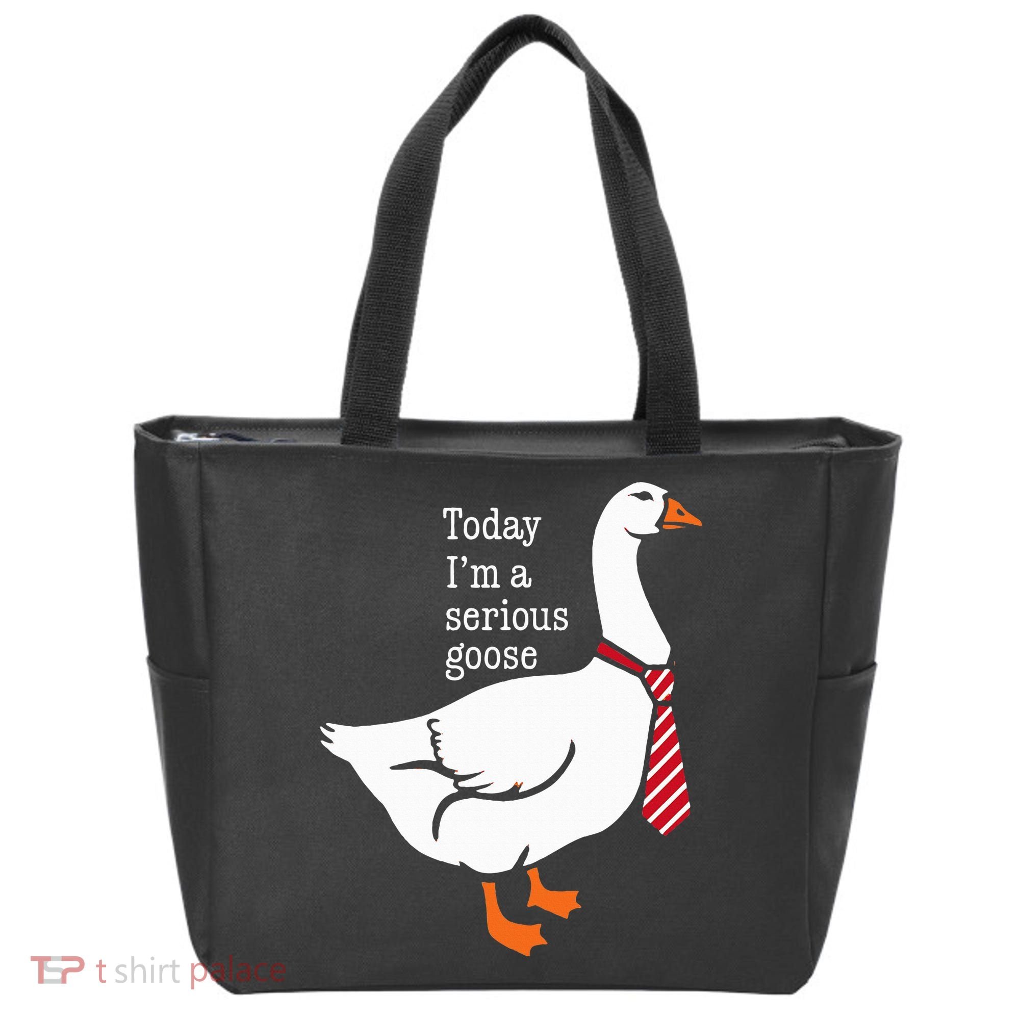 Today IM A Serious Goose Funny Cute Goose Tote Bag