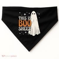 This Is Boo Sheet Funny Ghost USA-Made Doggie Bandana thumb 0