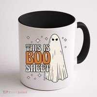 This Is Boo Sheet Funny Ghost Coffee Mug thumb 1