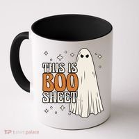 This Is Boo Sheet Funny Ghost Coffee Mug thumb 0