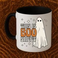 This Is Boo Sheet Funny Ghost Coffee Mug thumb 2