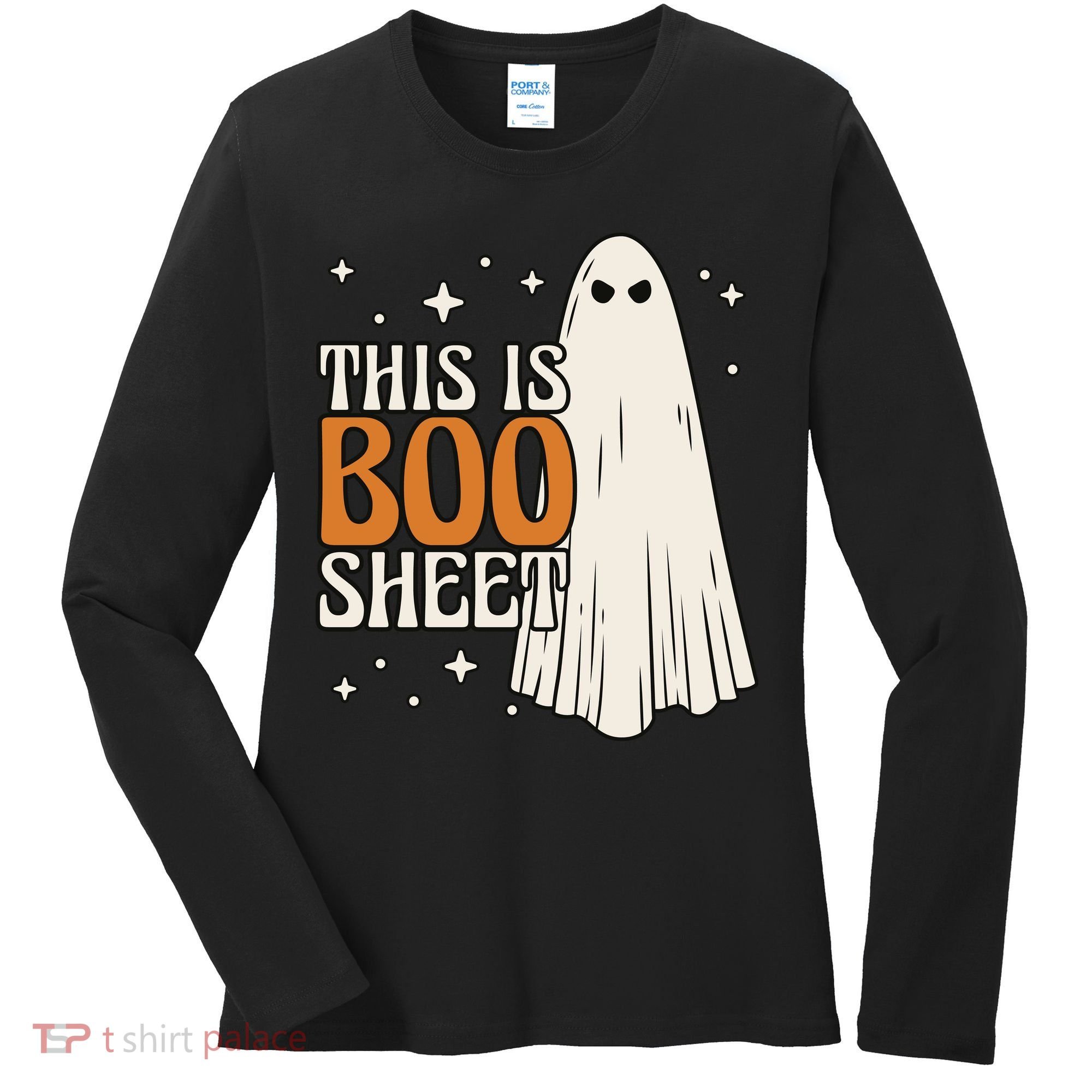 This Is Boo Sheet Funny Ghost Women's Long Sleeve Shirt