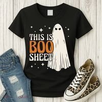 This Is Boo Sheet Funny Ghost Women's T-Shirt thumb 3