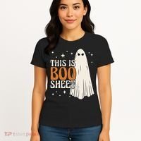 This Is Boo Sheet Funny Ghost Women's T-Shirt thumb 4