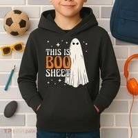 This Is Boo Sheet Funny Ghost Kids Hoodie thumb 2