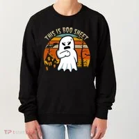 This Is Boo Sheet Ghost Spooky Sunset Funny Women's Sweatshirt thumb 0