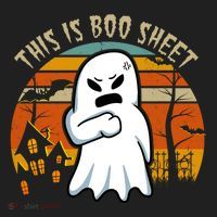 This Is Boo Sheet Ghost Spooky Sunset Funny Women's Sweatshirt thumb 2